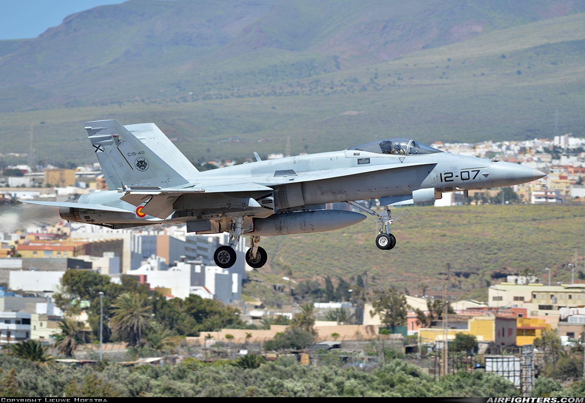 Spain - Air Force McDonnell Douglas C-15 Hornet (EF-18A+) C.15-49 at Gran Canaria (- Las Palmas / Gando) (LPA / GCLP), Spain