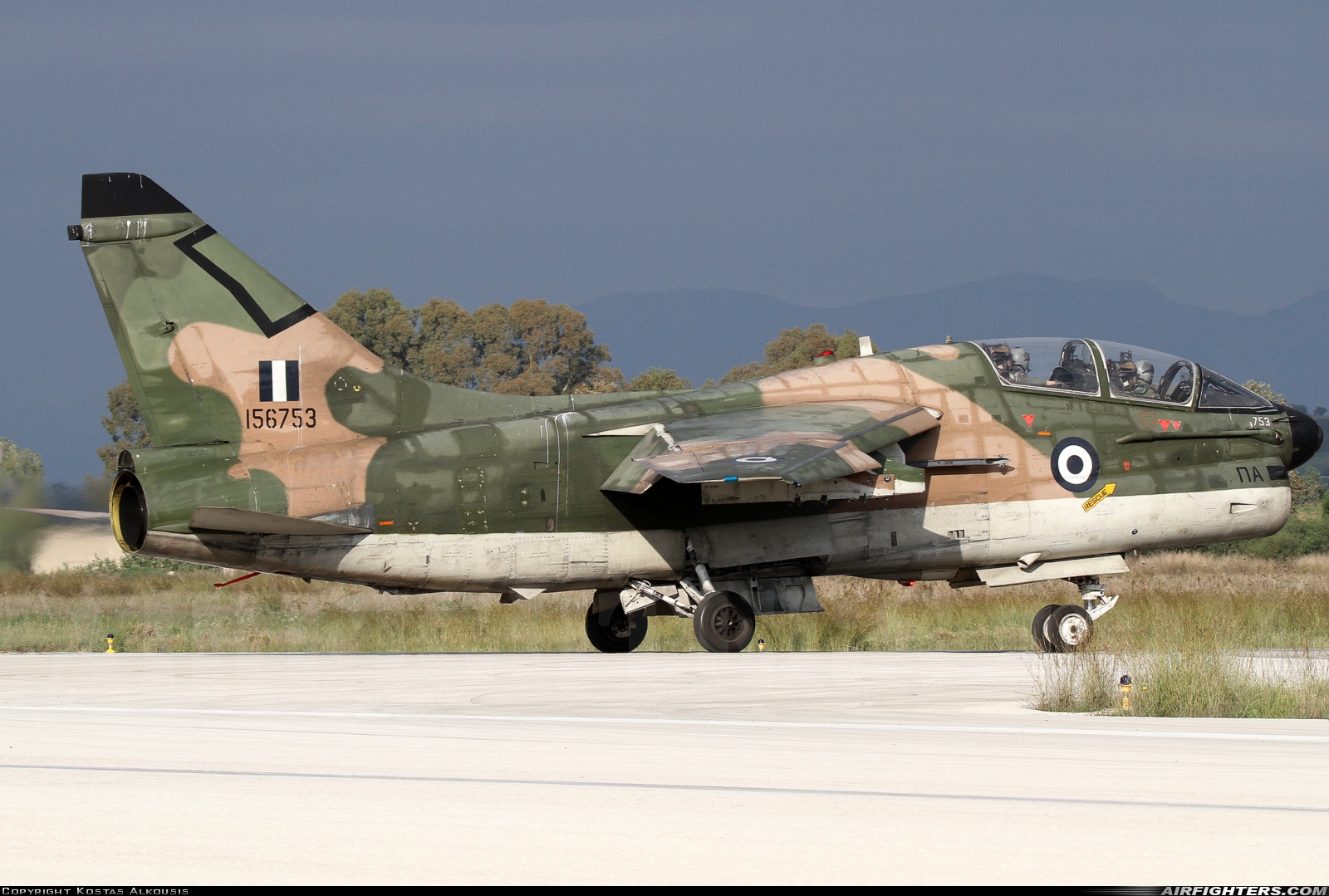 Greece - Air Force LTV Aerospace TA-7C Corsair II 156753 at Araxos (GPA / LGRX), Greece