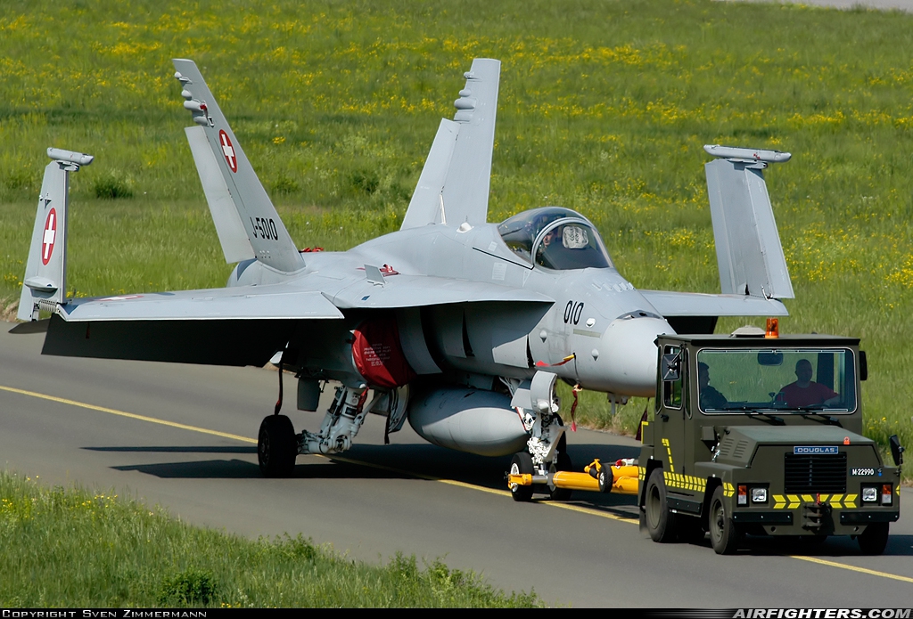Switzerland - Air Force McDonnell Douglas F/A-18C Hornet J-5010 at Sion (- Sitten) (SIR / LSGS / LSMS), Switzerland