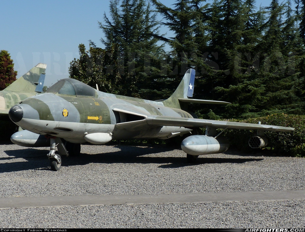Chile - Air Force Hawker Hunter FGA9 744 at Santiago - Los Cerrillos (ULC / SCTI), Chile