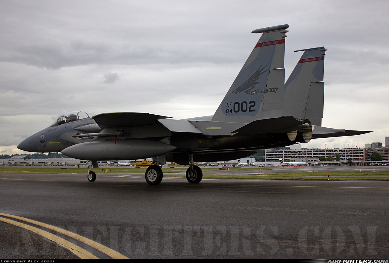 USA - Air Force McDonnell Douglas F-15C Eagle 84-0002 at Portland - Int. (PDX / KPDX), USA