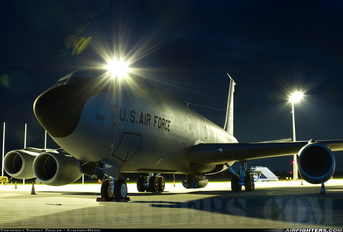 USA - Air Force Boeing KC-135R Stratotanker (717-148) 58-0102 at Munich (- Franz Josef Strauss) (MUC / EDDM), Germany