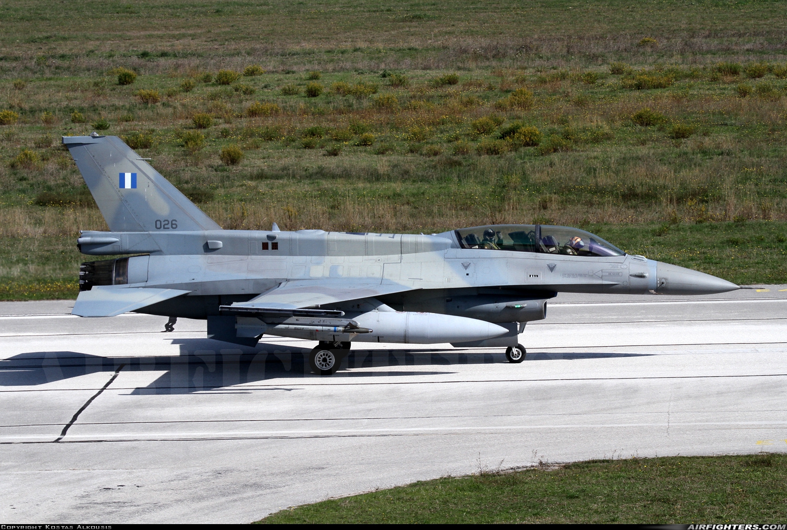 Greece - Air Force General Dynamics F-16D Fighting Falcon 026 at Andravida (Pyrgos -) (PYR / LGAD), Greece