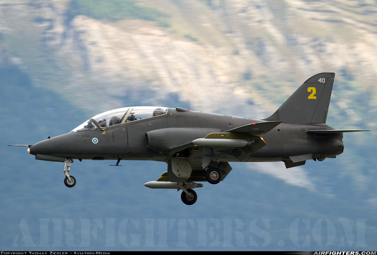 Finland - Air Force British Aerospace Hawk Mk.51 HW-340 at Sion (- Sitten) (SIR / LSGS / LSMS), Switzerland