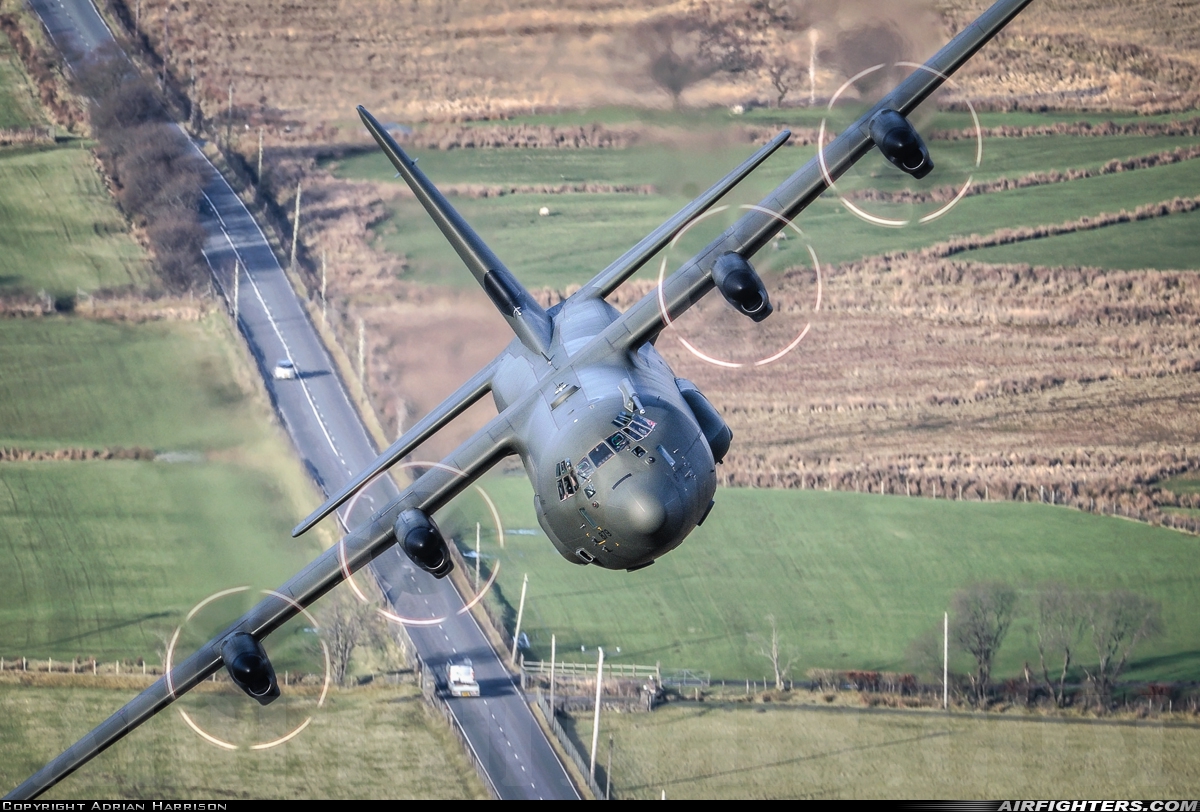 UK - Air Force Lockheed Martin Hercules C4 (C-130J-30 / L-382) ZH879 at Off-Airport - Machynlleth Loop Area, UK