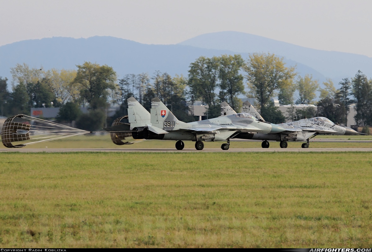 Slovakia - Air Force Mikoyan-Gurevich MiG-29AS 3911 at Ostrava - Mosnov (OSR / LKMT), Czech Republic