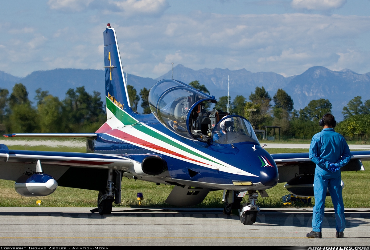 Italy - Air Force Aermacchi MB-339PAN MM54551 at Rivolto (LIPI), Italy