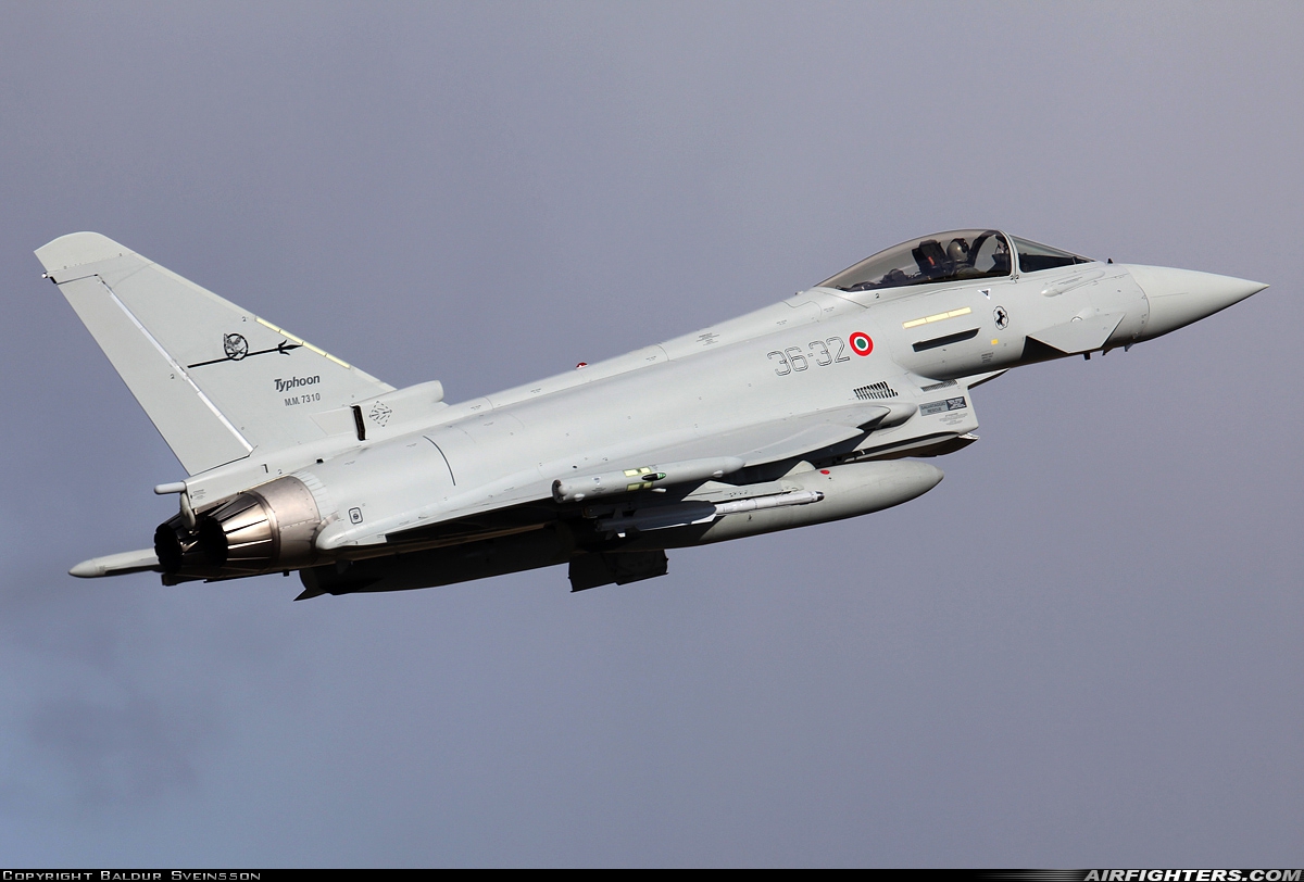 Italy - Air Force Eurofighter F-2000A Typhoon (EF-2000S) MM7310 at Keflavik (KEF / BIKF), Iceland