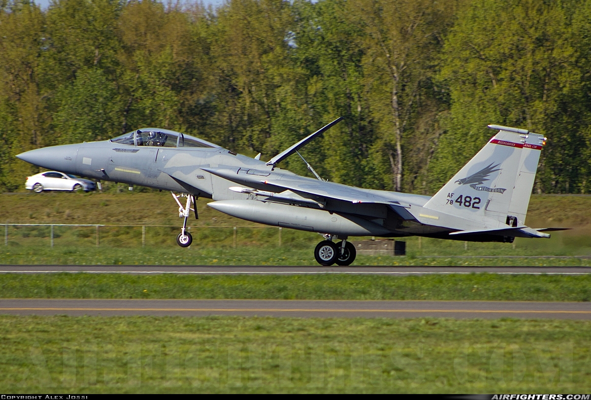 USA - Air Force McDonnell Douglas F-15C Eagle 78-0482 at Portland - Int. (PDX / KPDX), USA