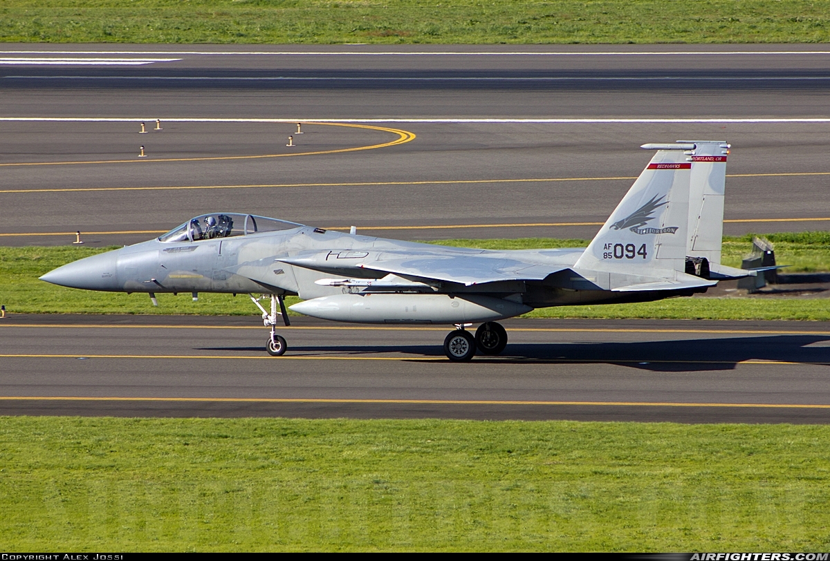 USA - Air Force McDonnell Douglas F-15C Eagle 85-0094 at Portland - Int. (PDX / KPDX), USA