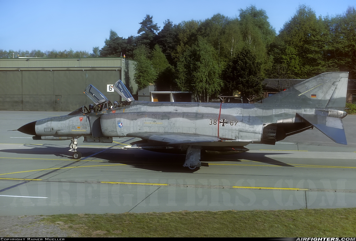 Germany - Air Force McDonnell Douglas F-4F Phantom II 38+67 at Hopsten (Rheine -) (ETNP), Germany