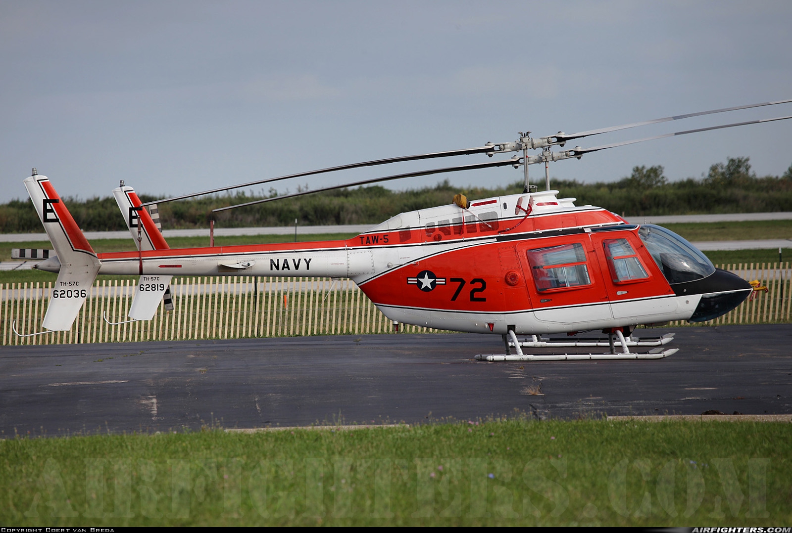 USA - Navy Bell TH-57C SeaRanger (206B-3) 162036 at Cleveland - Burke Lakefront (BKL / KBKL), USA