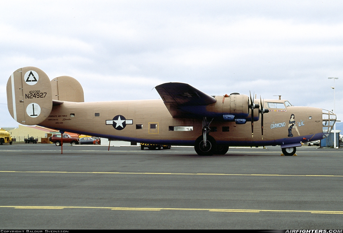Private - Commemorative Air Force Consolidated B-24 (RLB-30) Liberator I N24927 at Keflavik (KEF / BIKF), Iceland