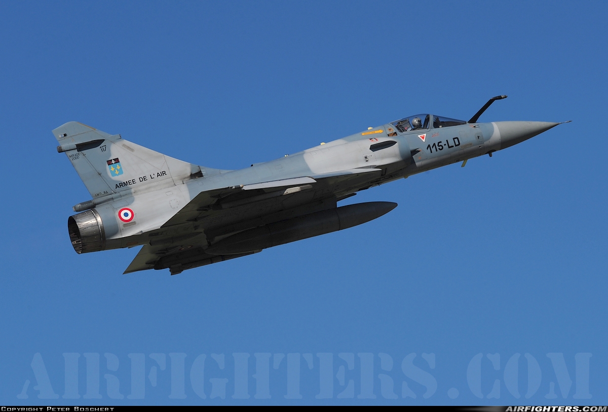 France - Air Force Dassault Mirage 2000C 117 at Orange - Caritat (XOG / LFMO), France