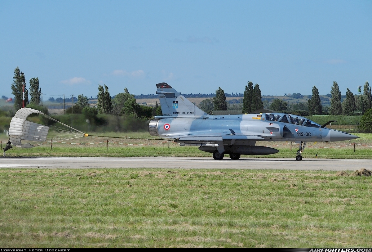 France - Air Force Dassault Mirage 2000B 529 at Orange - Caritat (XOG / LFMO), France
