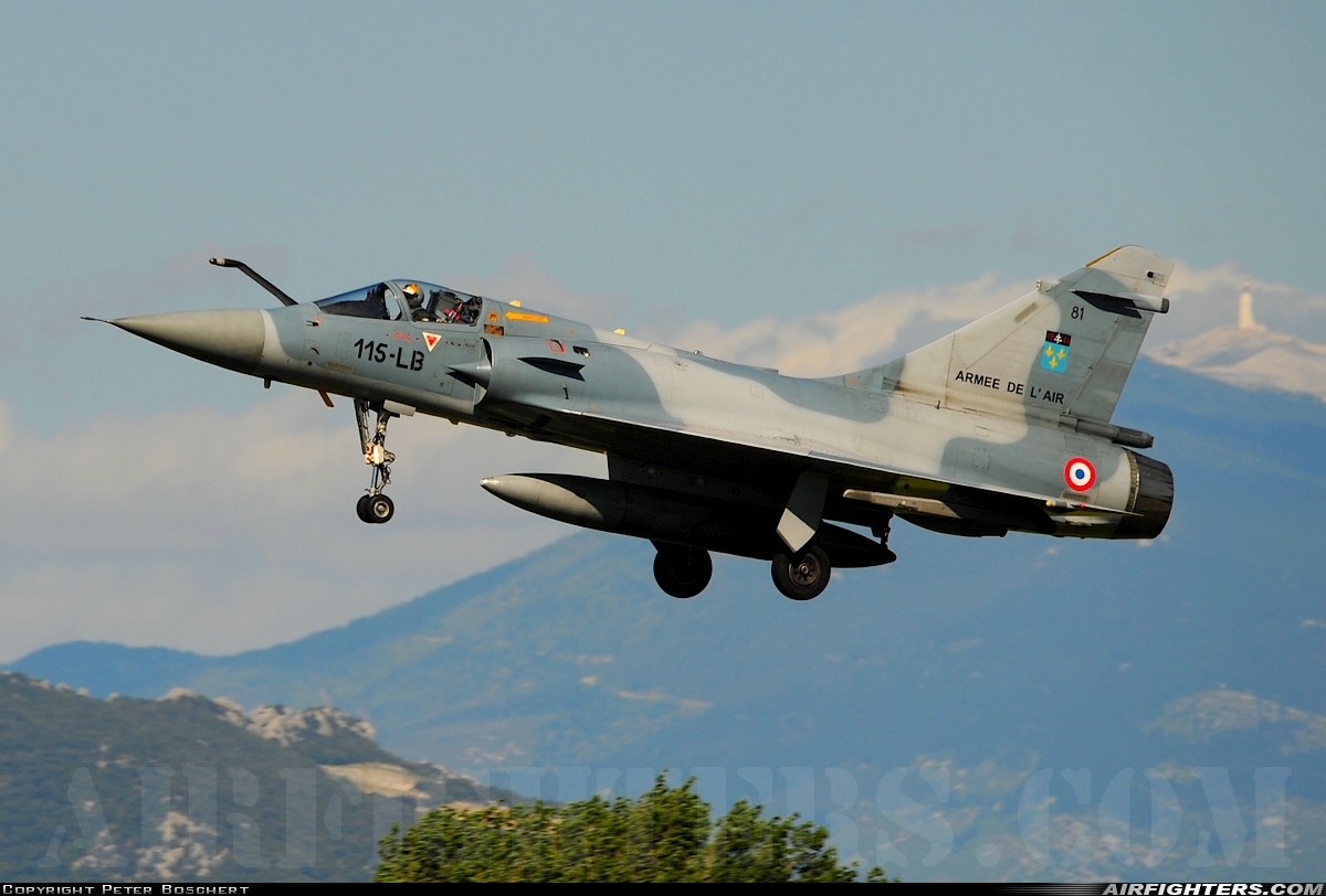 France - Air Force Dassault Mirage 2000C 81 at Orange - Caritat (XOG / LFMO), France