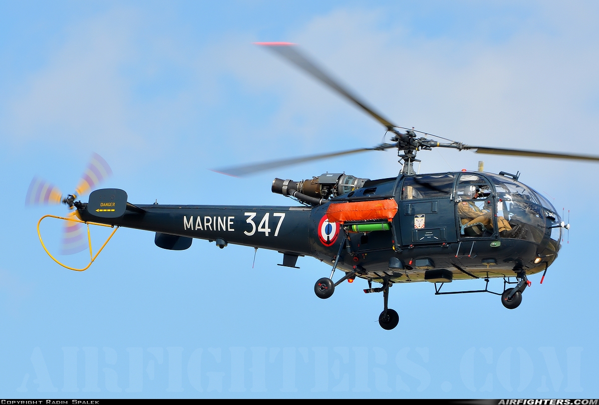 France - Navy Aerospatiale SA-319B Alouette III 347 at Hyeres (TLN / LFTH), France