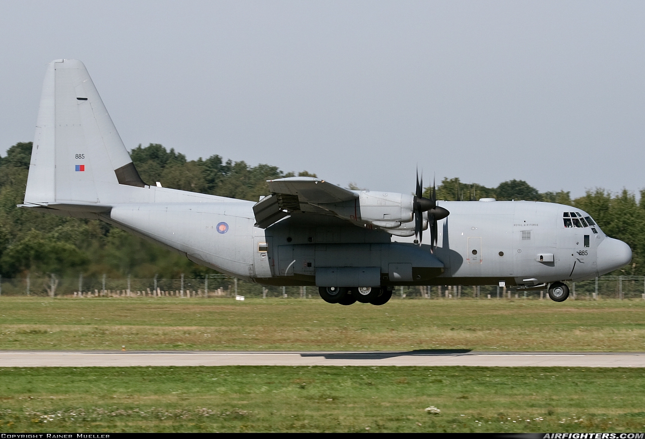 UK - Air Force Lockheed Martin Hercules C5 (C-130J / L-382) ZH885 at Hanover (- Langenhagen) (HAJ / EDDV), Germany