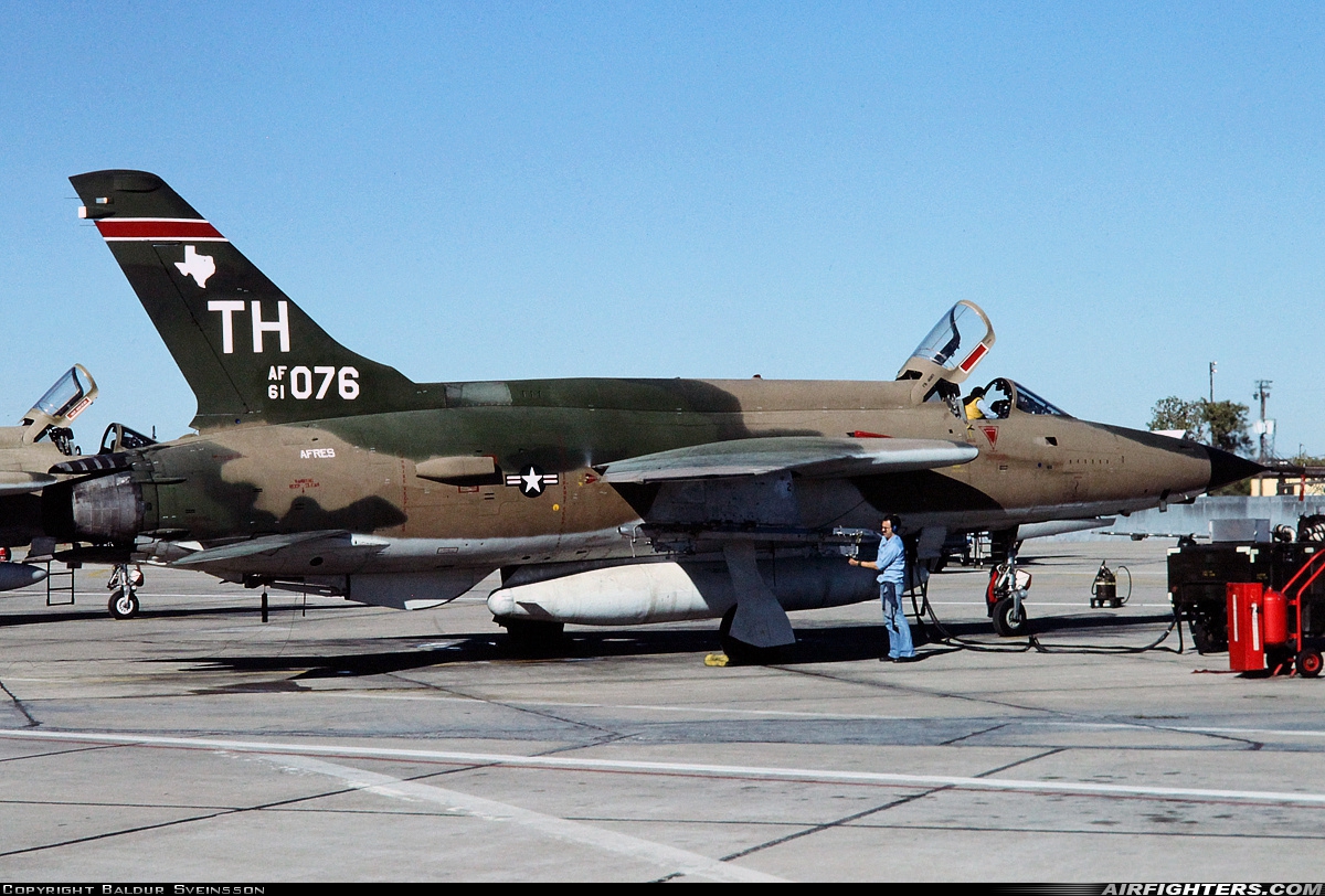 USA - Air Force Republic F-105D Thunderchief 61-0076 at Fort Worth - NAS JRB / Carswell Field (AFB) (NFW / KFWH), USA