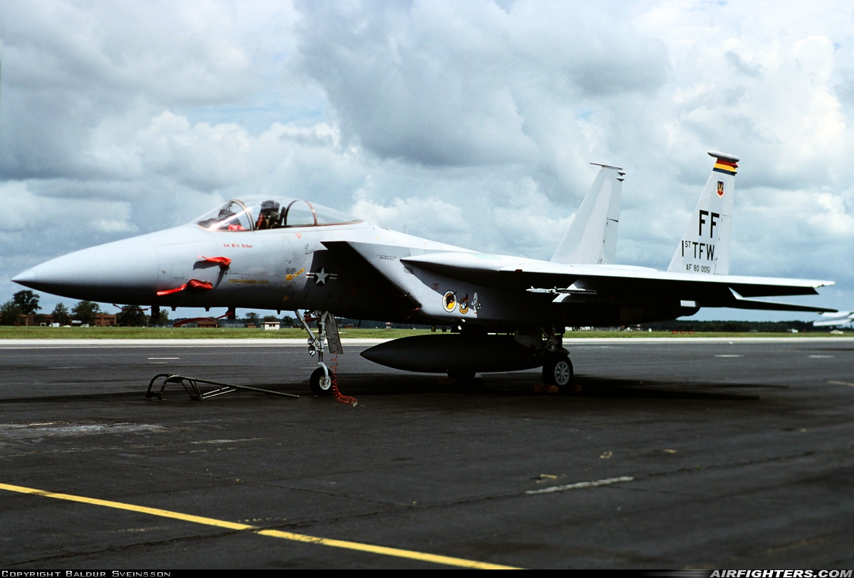 USA - Air Force McDonnell Douglas F-15C Eagle 80-0051 at Hampton - Langley (LFI / KLFI), USA