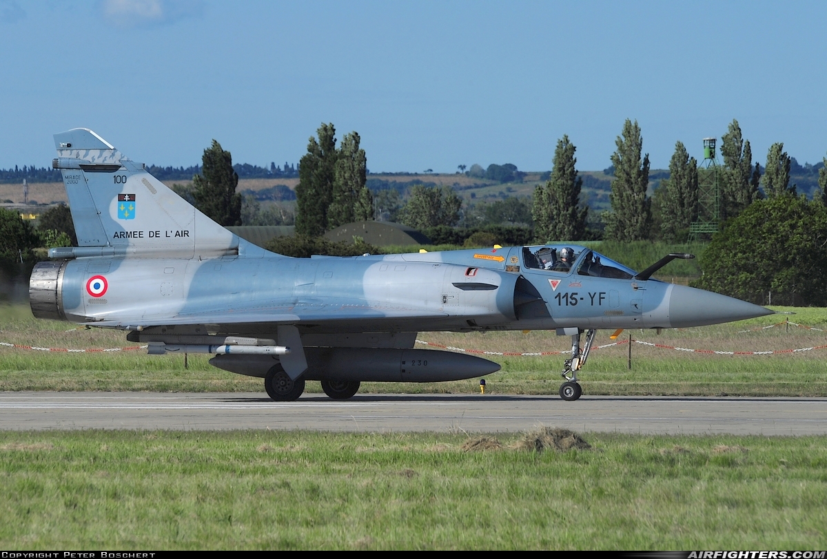 France - Air Force Dassault Mirage 2000C 100 at Orange - Caritat (XOG / LFMO), France