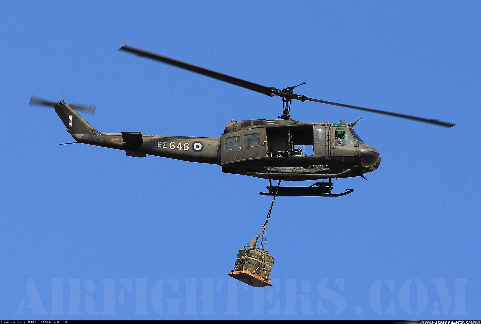 Greece - Army Bell AB-205A ES646 at Megara AB - Pahi (LGMG), Greece