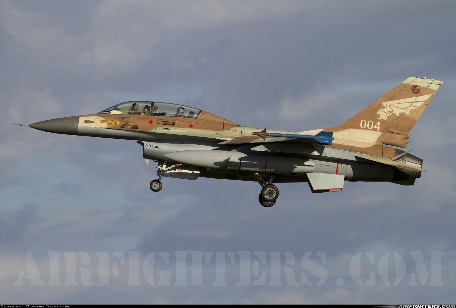 Israel - Air Force General Dynamics F-16B Fighting Falcon 004 at Decimomannu - (DCI / LIED), Italy