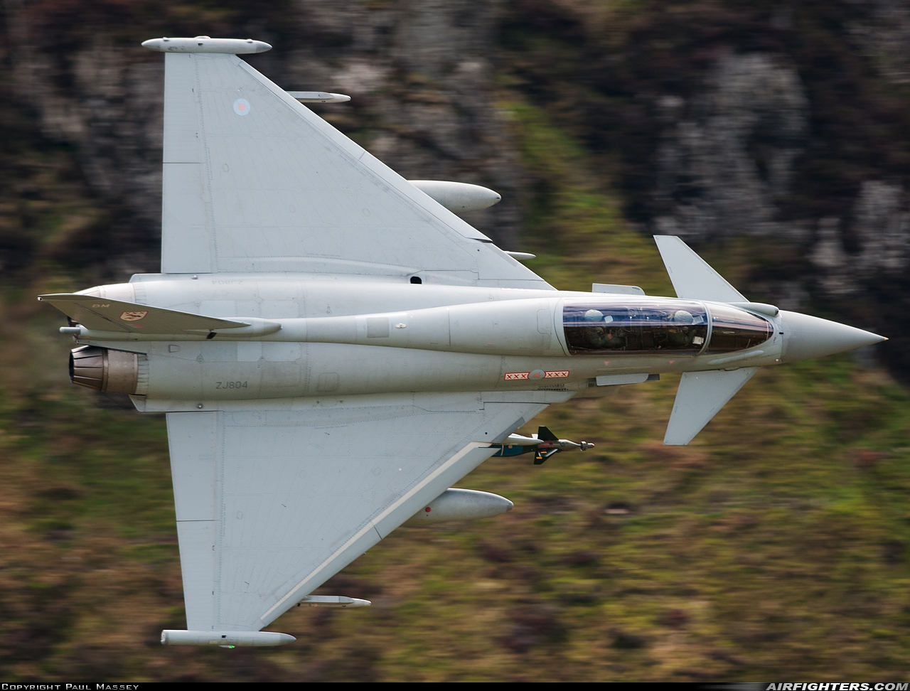 UK - Air Force Eurofighter Typhoon T3 ZJ804 at Off-Airport - Machynlleth Loop Area, UK