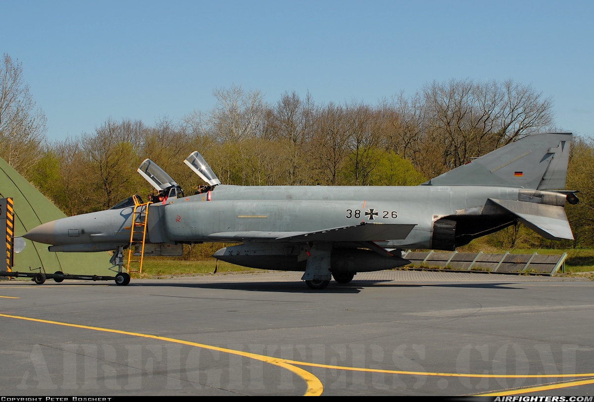 Germany - Air Force McDonnell Douglas F-4F Phantom II 38+26 at Wittmundhafen (Wittmund) (ETNT), Germany