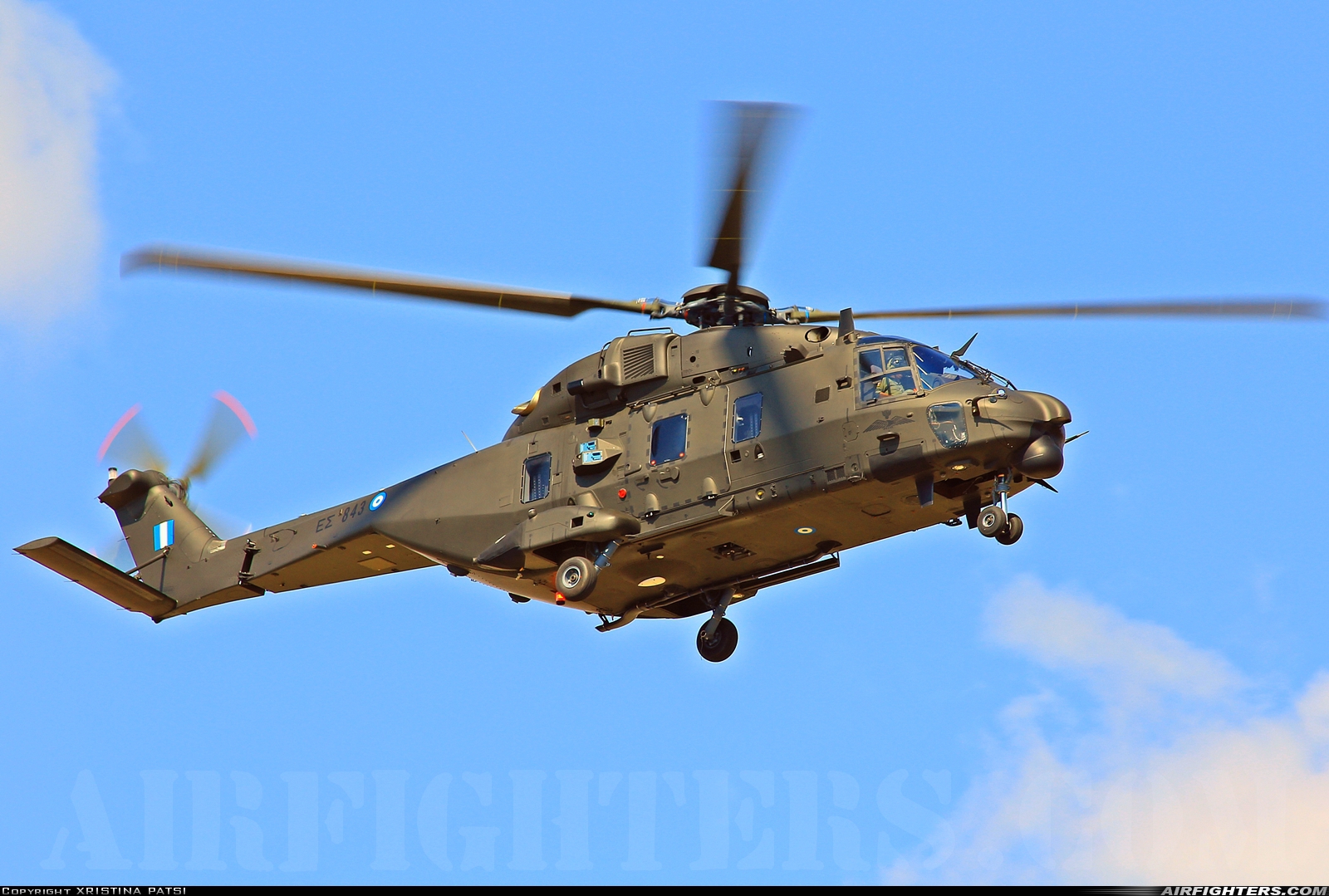 Greece - Army NHI NH-90TTH ES843 at Megara AB - Pahi (LGMG), Greece
