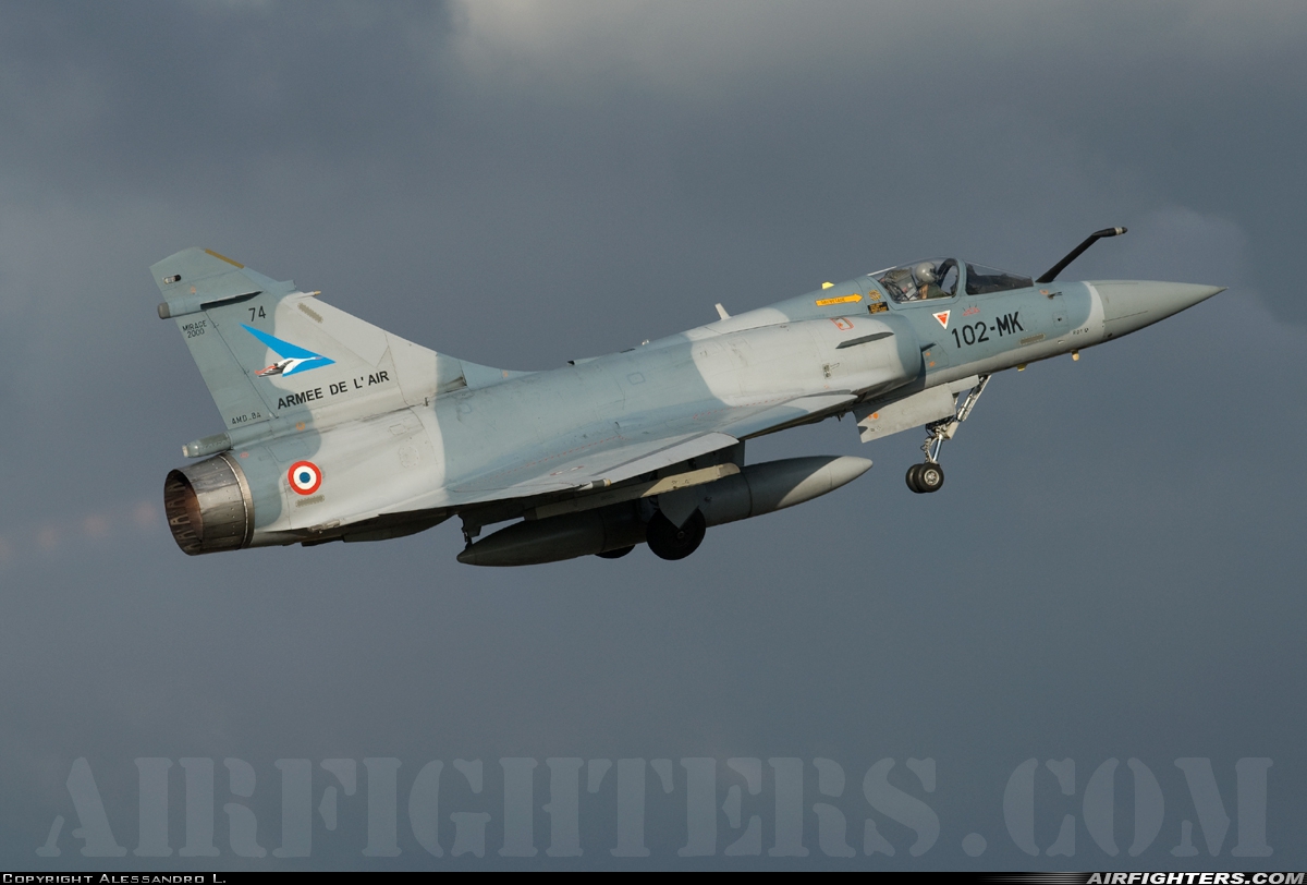 France - Air Force Dassault Mirage 2000-5F 74 at Dijon - Longvic (DIJ / LFSD), France