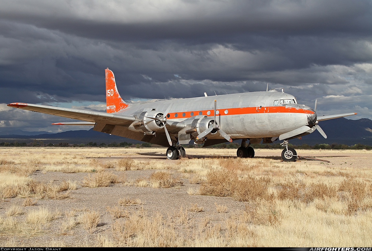 Private Douglas C-54D Skymaster (DC-4) N67034 at Marana (Tucson) - Northwest Regional (Avra Valley) (AVW / AVQ), USA