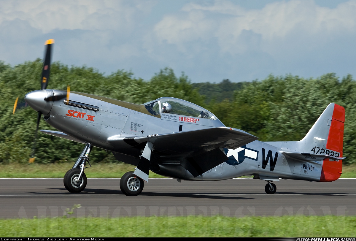 Private North American TF-51D Mustang PH-VDF at Florennes (EBFS), Belgium