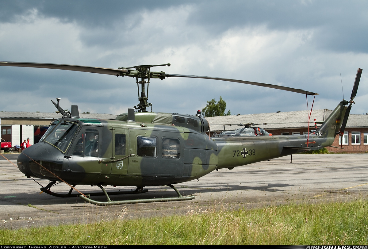 Germany - Army Bell UH-1D Iroquois (205) 72+39 at Kiel (KEL / EDHK), Germany