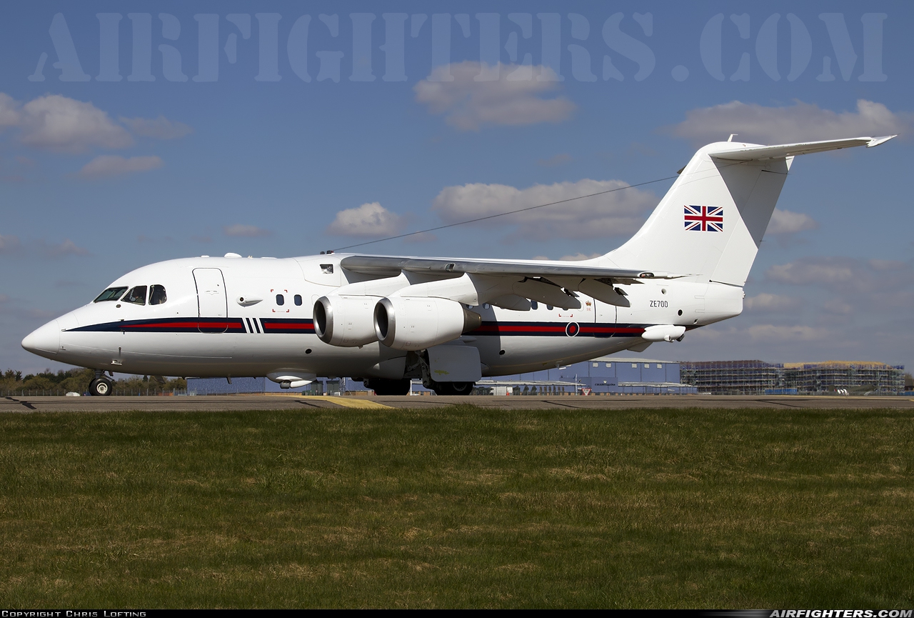 UK - Air Force British Aerospace BAe-146 CC2 (BAe-146-100 Statesman) ZE700 at Brize Norton (BZZ / EGVN), UK