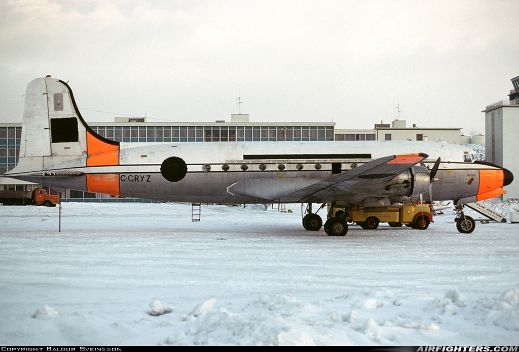 Private Douglas C-54D Skymaster (DC-4) C-GRYZ at Reykjavik (RKV / BIRK), Iceland