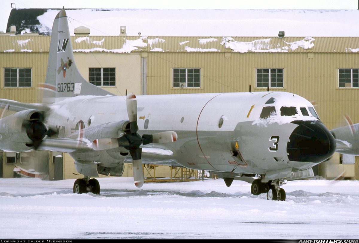 USA - Navy Lockheed P-3C Orion 160763 at Keflavik (KEF / BIKF), Iceland