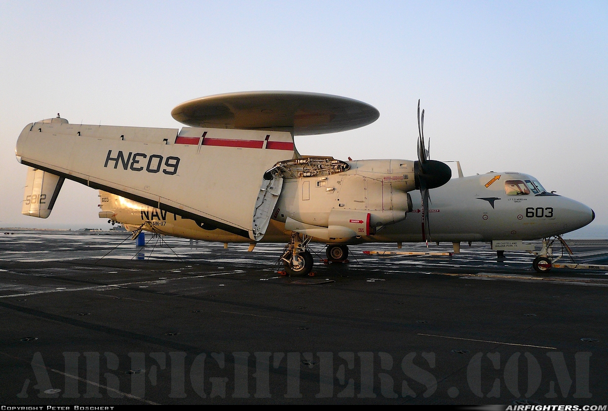 USA - Navy Grumman E-2C II Hawkeye 165812 at Off-Airport - Arabian Sea, International Airspace