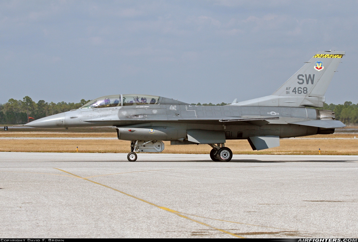 USA - Air Force General Dynamics F-16D Fighting Falcon 91-0468 at Pensacola - NAS / Forrest Sherman Field (NPA / KNPA), USA