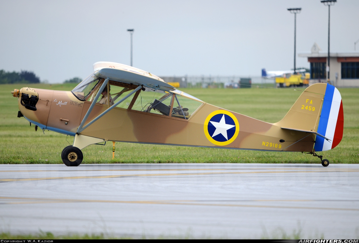 Private Aeronca 60TF N29189 at Reading - Regional / Carl A Spaatz Field (Municipal) (RDG / KRDG), USA