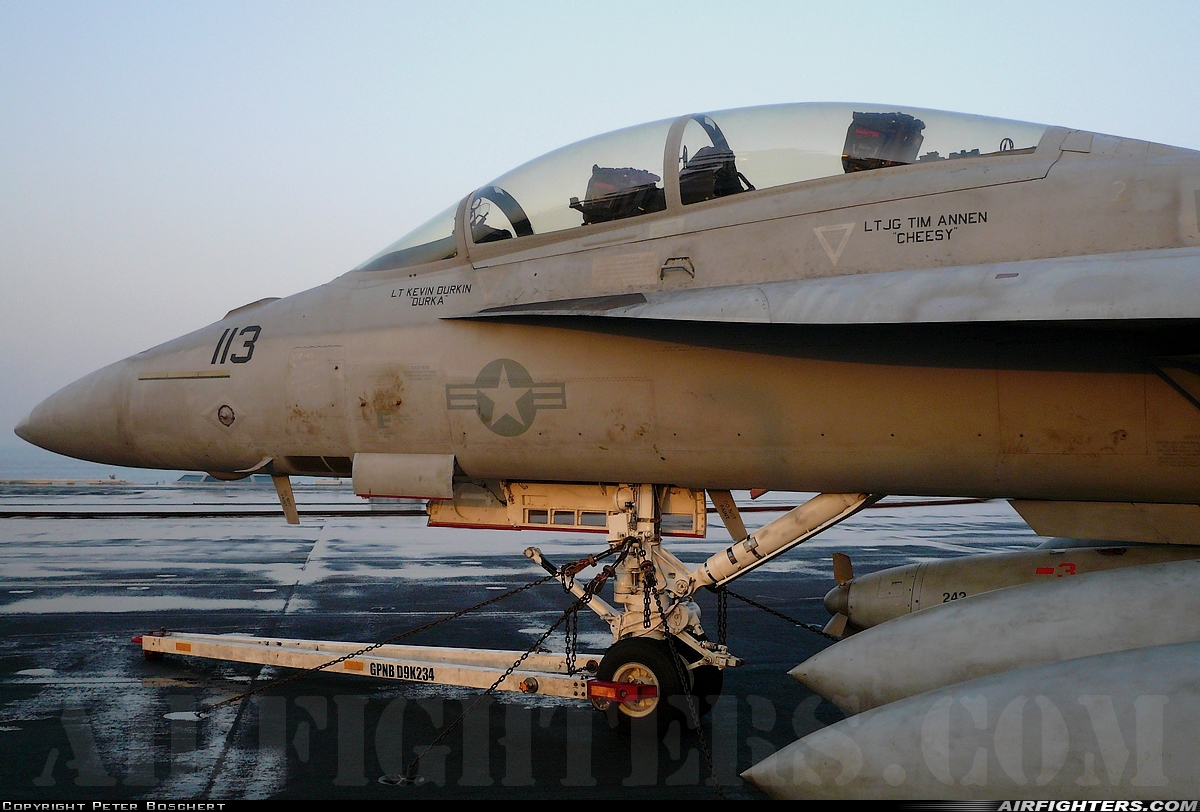USA - Navy Boeing F/A-18F Super Hornet 166453 at Off-Airport - Arabian Sea, International Airspace
