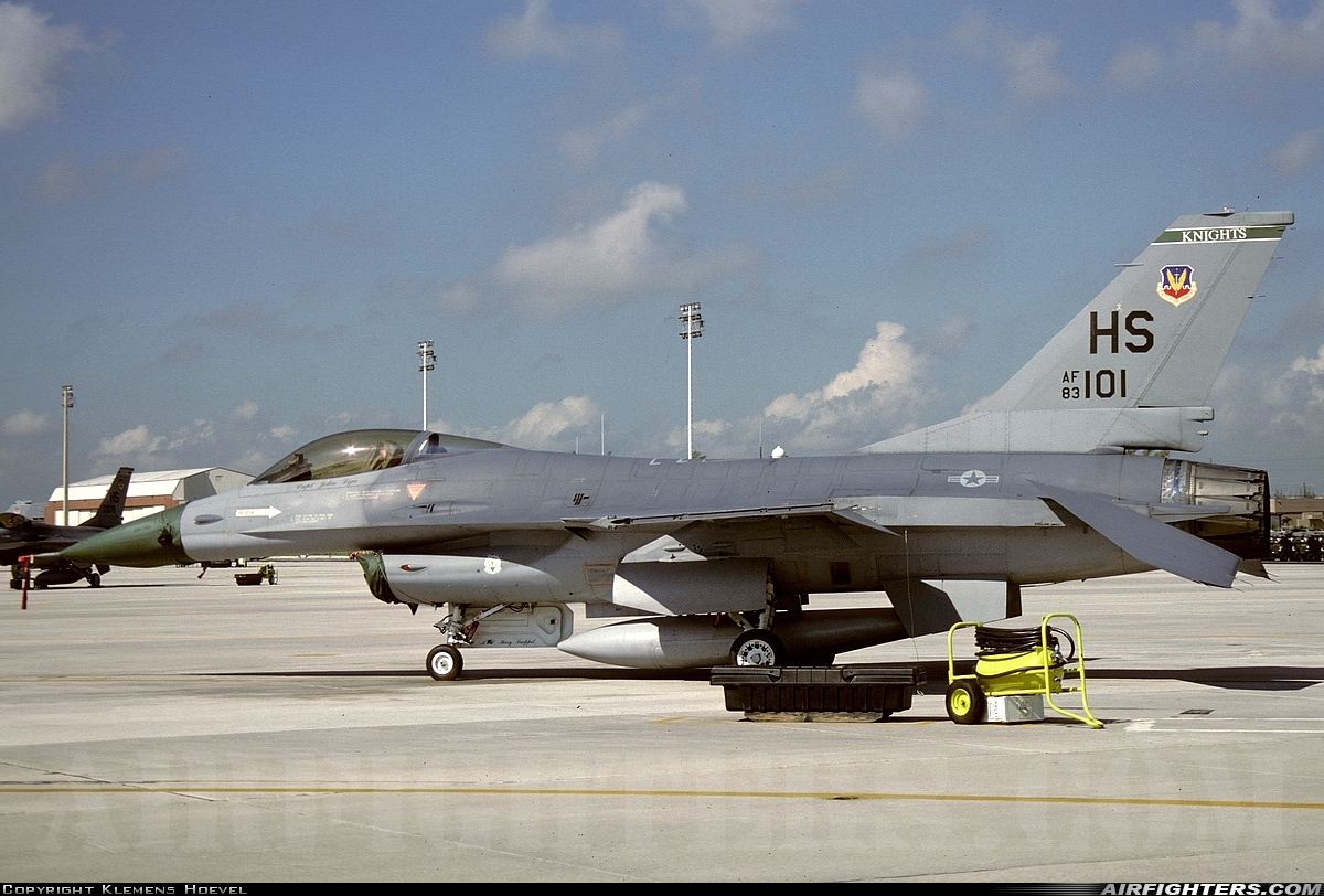 USA - Air Force General Dynamics F-16A Fighting Falcon 83-1101 at Homestead - Dade County-Homestead Regional (Homestead AFB) (HST / KHST), USA