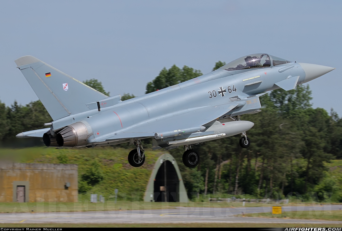 Germany - Air Force Eurofighter EF-2000 Typhoon S 30+64 at Wittmundhafen (Wittmund) (ETNT), Germany
