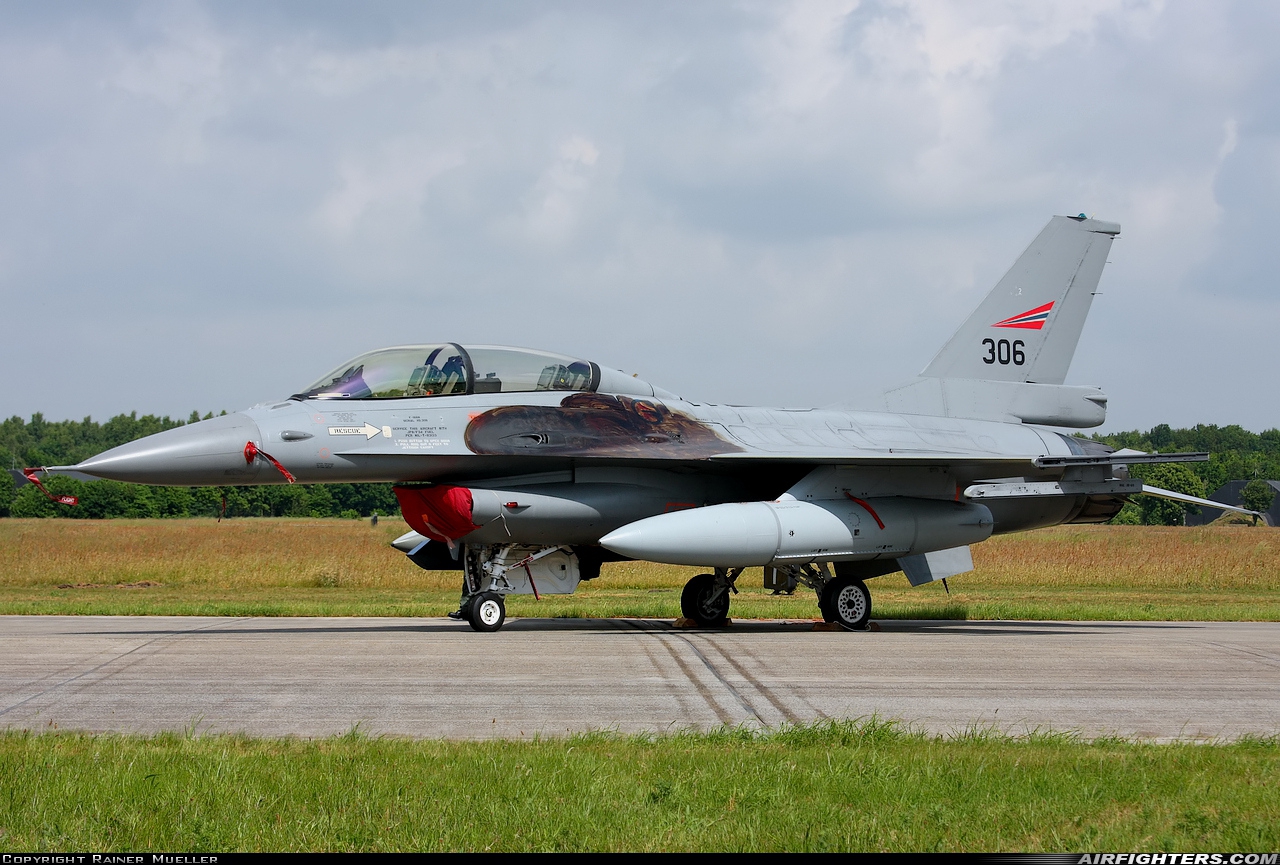 Norway - Air Force General Dynamics F-16BM Fighting Falcon 306 at Uden - Volkel (UDE / EHVK), Netherlands