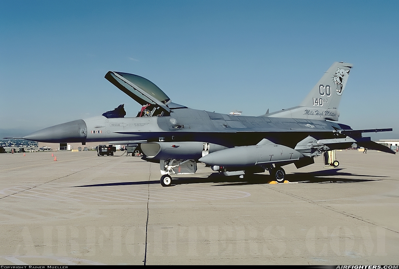 USA - Air Force General Dynamics F-16C Fighting Falcon 88-0401 at Denver - Aurora (Buckley AFB) (BKF / KBKF), USA