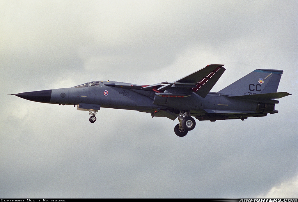 USA - Air Force General Dynamics F-111F Aardvark 73-0715 at Fairford (FFD / EGVA), UK