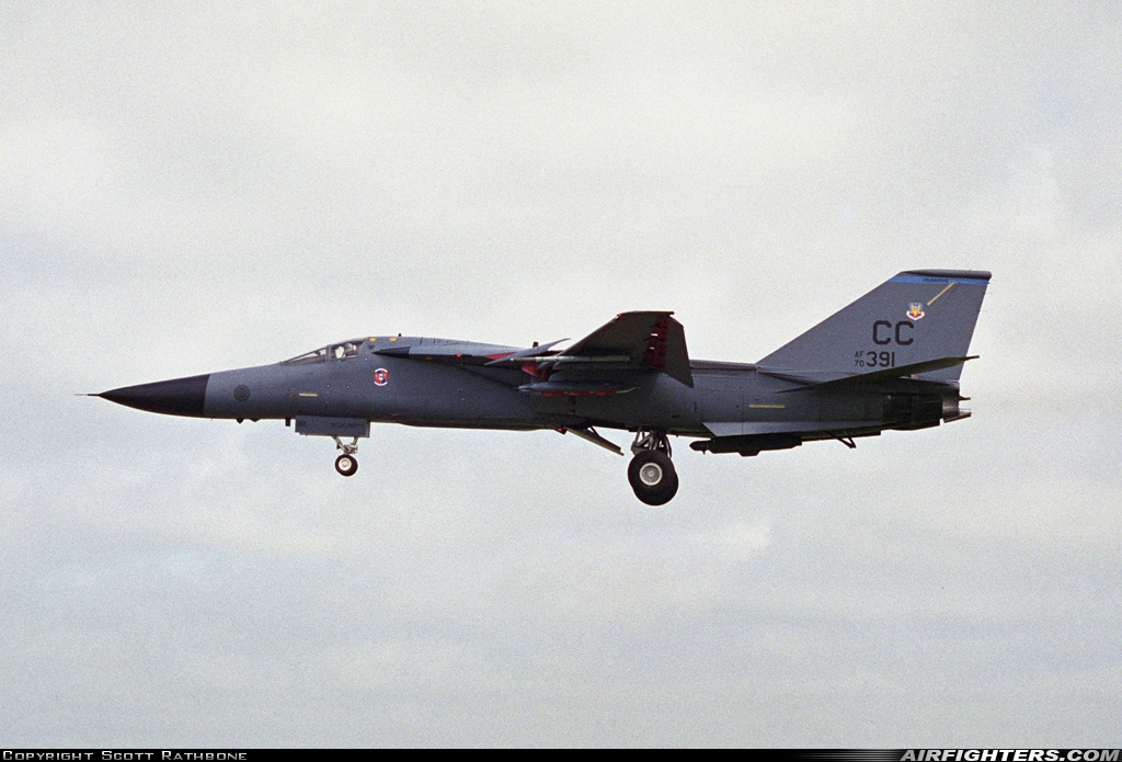 USA - Air Force General Dynamics F-111F Aardvark 70-2391 at Fairford (FFD / EGVA), UK