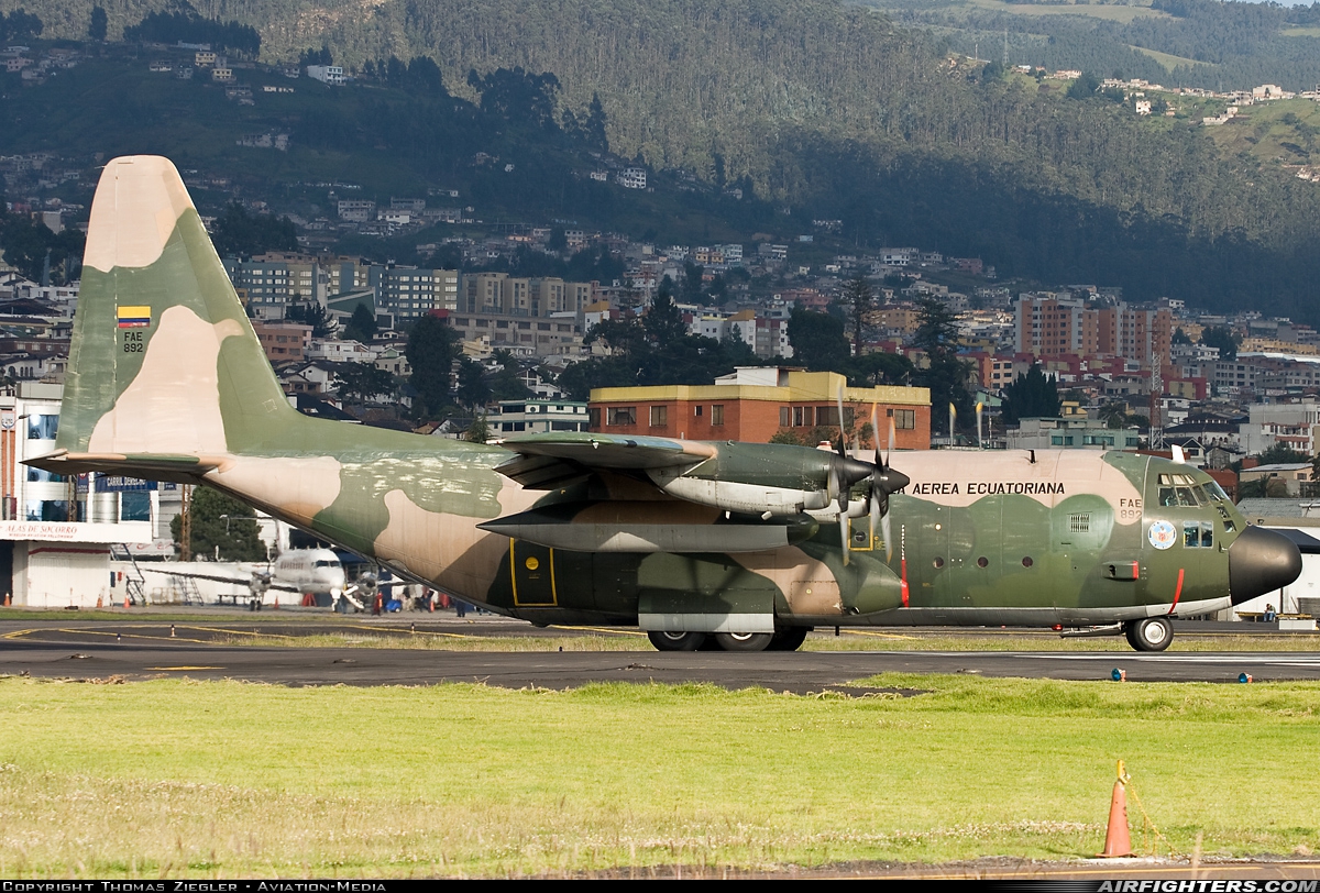 Ecuador - Air Force Lockheed C-130H Hercules (L-382) FAE892 at Quito - Mariscal Sucre (Old) (UIO / SEQU), Ecuador