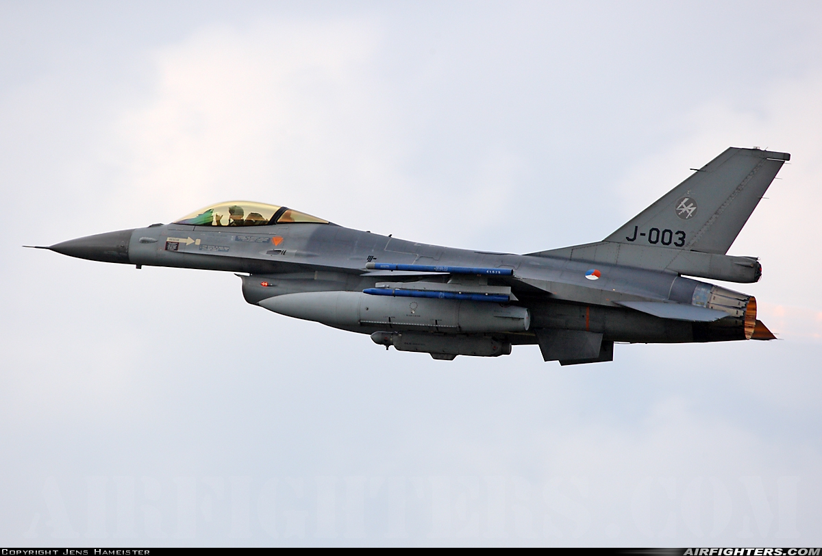 Netherlands - Air Force General Dynamics F-16AM Fighting Falcon J-003 at Uden - Volkel (UDE / EHVK), Netherlands