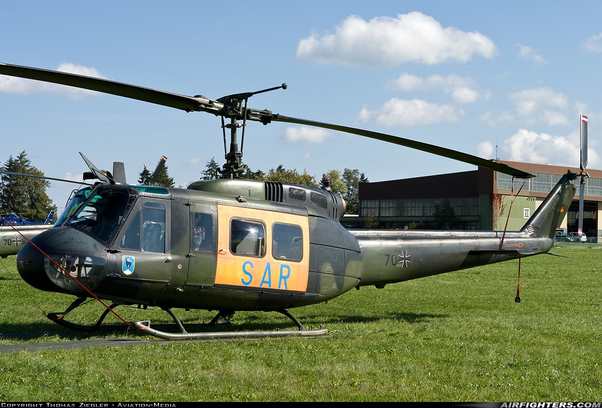 Germany - Air Force Bell UH-1D Iroquois (205) 70+76 at Landsberg-Penzing (ETSA), Germany